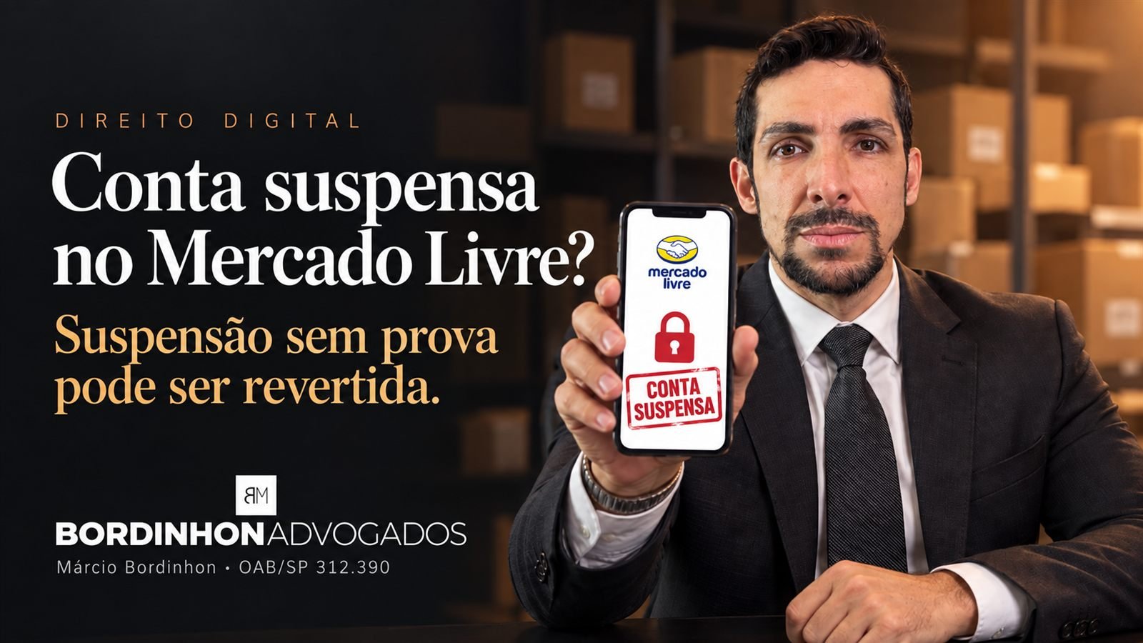 Conta de vendedor suspensa no Mercado Livre: como pedir a reativação e a indenização